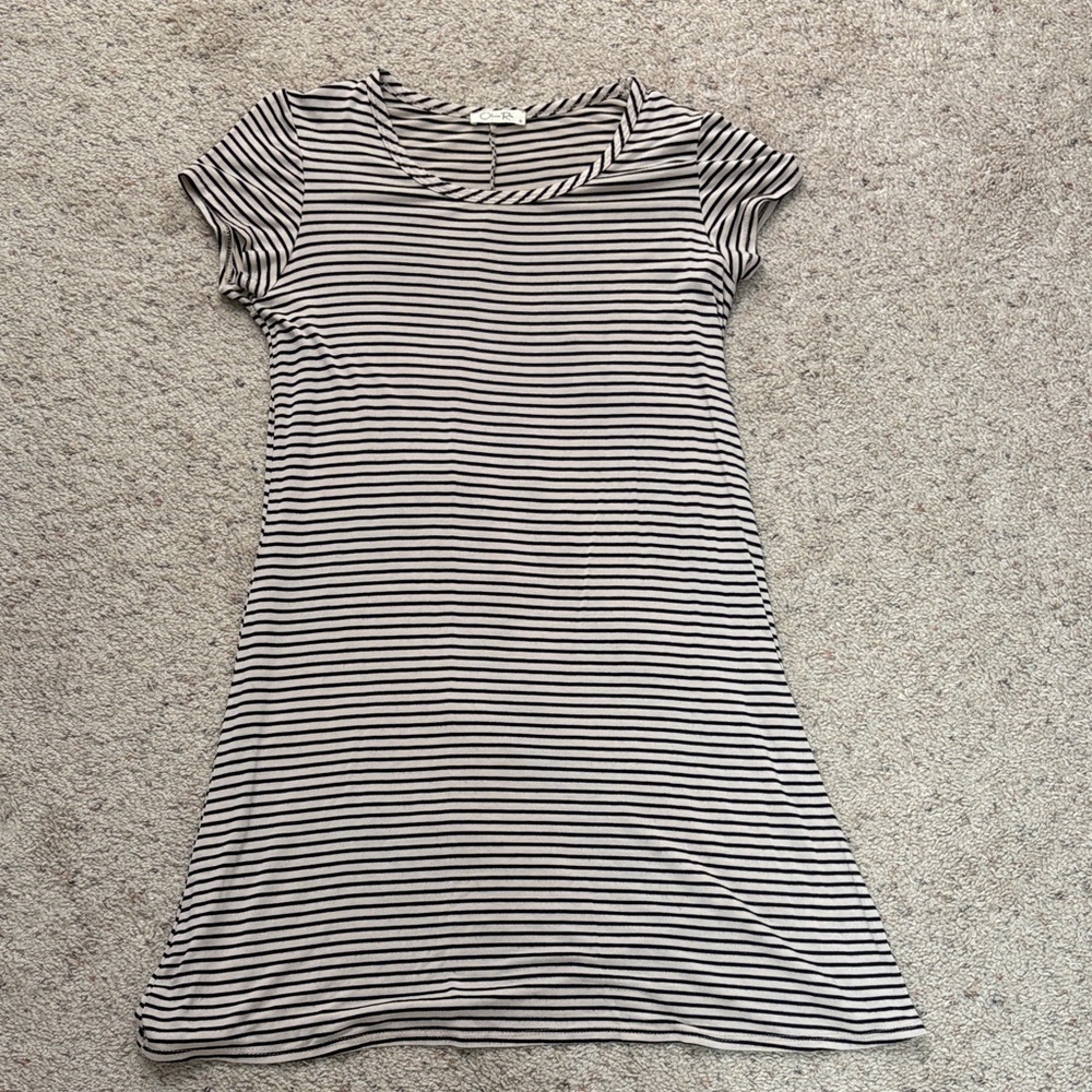 Striped Black and White Dress